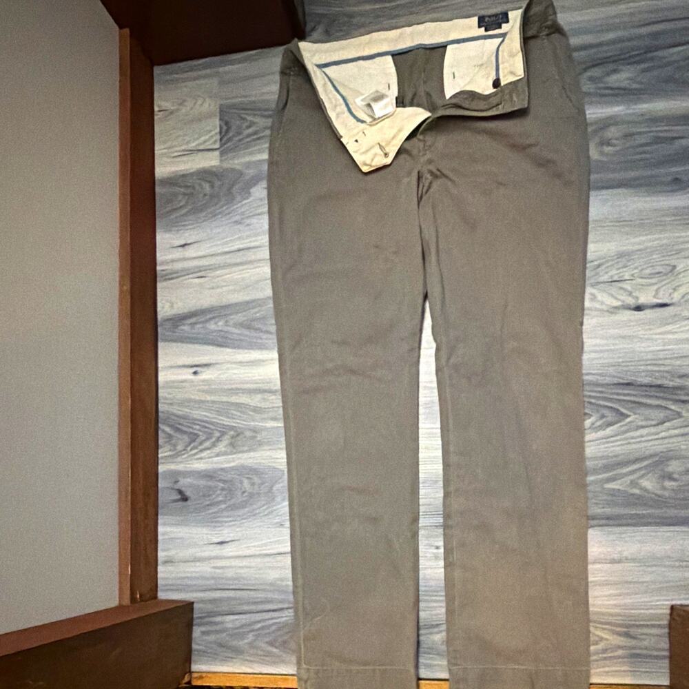 Polo Ralph Lauren The Polo Chino Mens 34x34 Gray Classic Fit Cotton Twill Pants